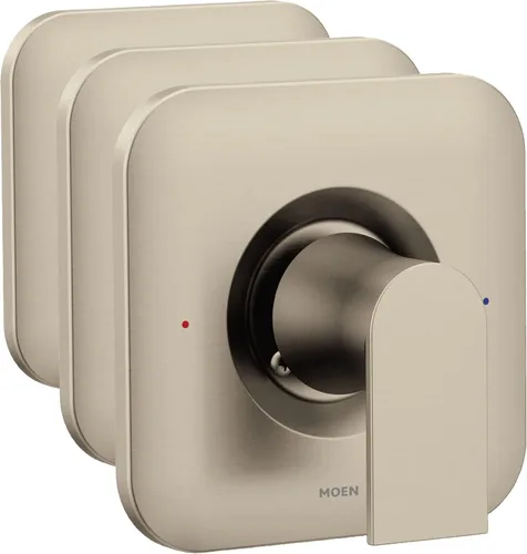 Vista 10 de Moen Genta LX de níquel cepillado, kit de ajuste de válvula de 1 manija con equilibrio de presión Posi-Temp, moderna, requiere válvula, T2471BN