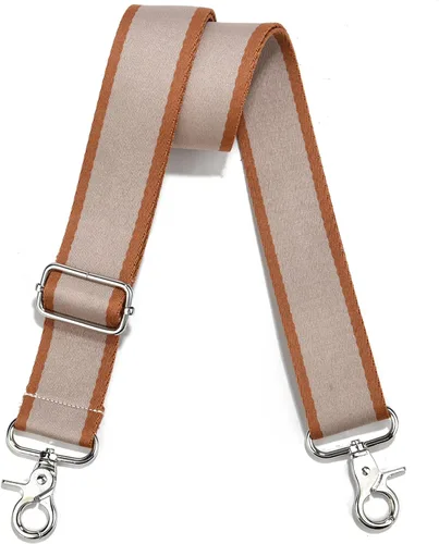 Vista 94 de Correa de Bolso Ancha Correa de Hombro Ajustable Correa de Repuesto Cruzada Correa de Bolso de Hardware Plateado