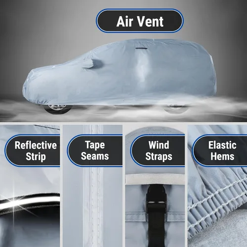 Vista 111 de iCarCover Funda de automóvil de alta calidad para Mazda CX-5 2013-2023, impermeable, para todo tipo de clima, lluvia, nieve, UV, protector