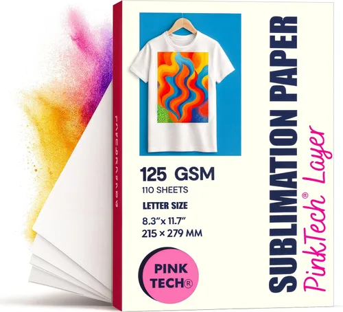 Vista 10 de Hayes - Papel de sublimación de 3.70 oz/m², tamaño A4 (8.3 x 11.7 pulgadas), 150 hojas, funciona con tinta de sublimación y espacios en blanco