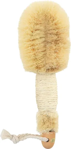 Vista 3 de Baudelaire Cepillo de baño de sisal para ducha, 9 pulgadas, cepillo tradicional de esponja de lufa de estilo japonés para una excelente exfoliación