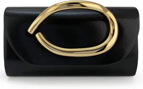 Vista 10 de MYHOZEE Bolso de mano para mujer, de cuero vegano, formal, elegante, para boda, bolso de mano de moda, con asa dorada
