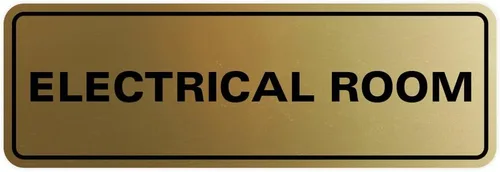 Vista 40 de All Quality Letrero eléctrico estándar para habitación, negro, pequeño (paquete de 5)