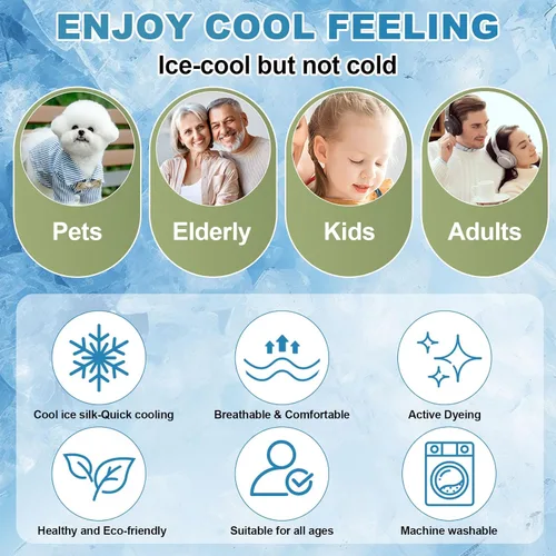 Vista 2 de OTOB Funda refrescante para sofá de perro de fibra de seda de hielo, protector de sofá lavable y antideslizante, tapete suave para cama de perro