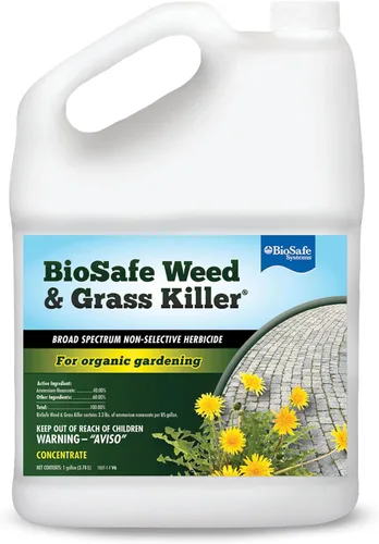 BioSafe Systems 7601-1 Herbicida y Hierba, (Estuche - 2), 1 galón, Herbicida no Selectivo, Concentrado
