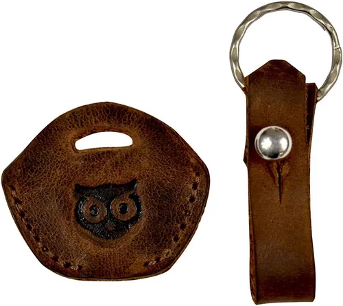 Vista 3 de Hide & Drink, Funda de cuero para llavero, cubierta vintage, accesorios elegantes, hecho a mano, incluye 101 años de garantía