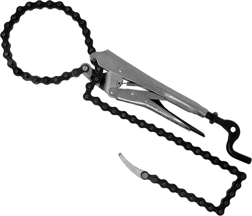 Strong Hand Tools - VAL-PFC1024, alicates de cadena de bloqueo, cadena extraíble de 24 pulgadas, soporta tubos de hasta 6.5 pulgadas de diámetro,