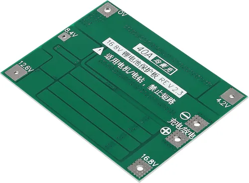Vista 6 de 4 unids 4S 40A batería de litio de iones de litio 18650 cargador PCB BMS placa de protección con equilibrio para motor de taladro 14.8 V 16.8 V