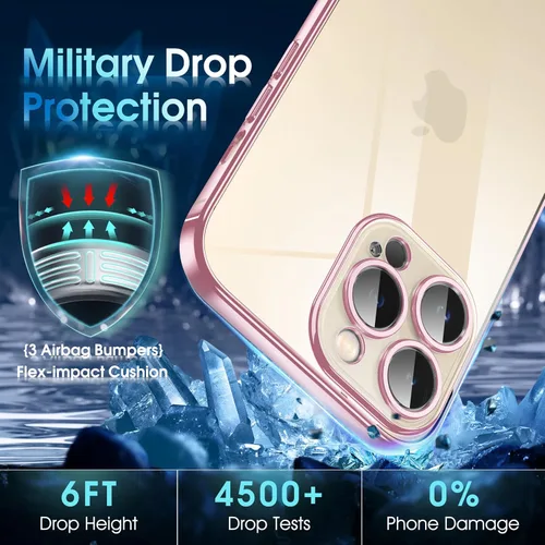 Vista 183 de Supdeal Funda cristalina transparente para iPhone 11, [No se amarillea] [Protección de la cámara] [Probado contra caídas de grado militar] Funda