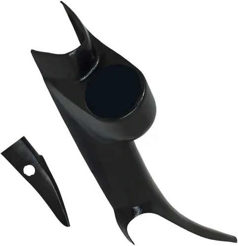 GlowShift Cápsula de calibre de pilar único color negro compatible con Chevrolet Chevy Silverado 1500 2500HD 3500HD Duramax 2000-2006 - Recorte de