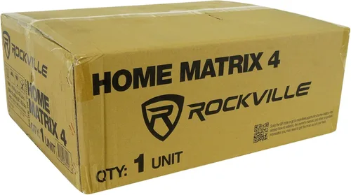 Vista 8 de Rockville Home Matrix 4 Receptor/amplificador multisala de 600 W, 8 canales (4 zonas), Bluetooth, USB, óptico, coaxial, RCA, entradas de micrófono