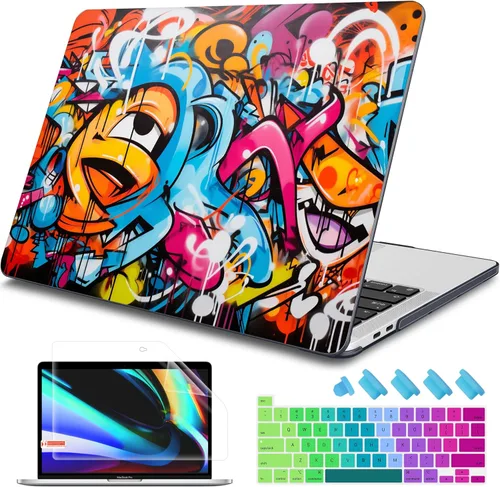 Vista 10 de Tuiklol Funda para MacBook Pro 2022 de 13 pulgadas M2 Clip, versión 2021 2020 M1 A2338 A2289 A2251, carcasa rígida para MacBook Pro de 13.3 pulgadas