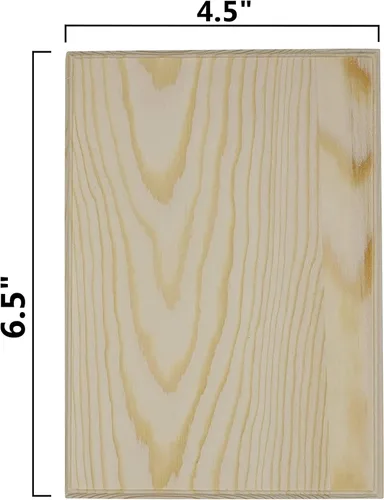 Vista 2 de Creative Hobbies® Placas de madera sin terminar, 6.5 x 4.5 pulgadas, 4 formas surtidas