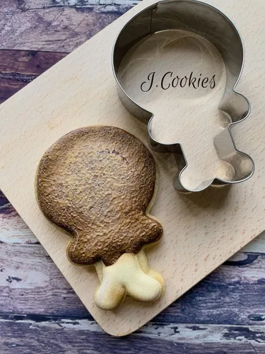 Vista 2 de LILIAO Cortador de galletas con patas de pavo de Acción de Gracias, 2.7 x 3.9 pulgadas, acero inoxidable