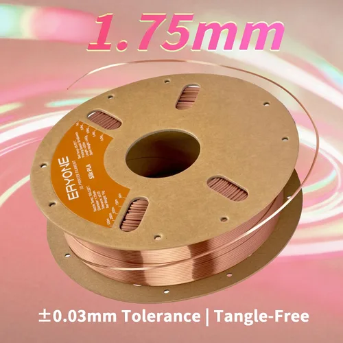 Vista 268 de ERYONE Filamento de ácido poliláctico (PLA) de seda para impresora 3D, de 1.75 mm +/- 0.03 mm, carrete de 1 kg (2.2 libras), verde esmeralda seda