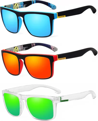 Vista 14 de Gafas de sol deportivas polarizadas para hombre Ciclismo Correr Pesca Golf Gafas de sol Mujeres HD731
