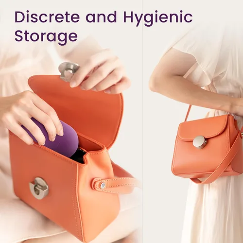 Vista 8 de EcoBlossom - Juego de 2 copas menstruales reutilizables y estuche - Las copas menstruales de silicona de grado médico más confiables - Uso cómodo