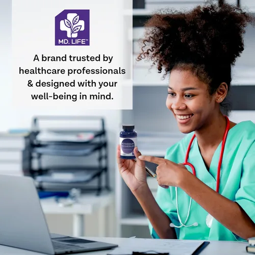 Vista 9 de MD. Life Suplemento de magnesio y potasio 60 cápsulas Complejo de magnesio de alta absorción Suplemento de magnesio para apoyar la salud vascular