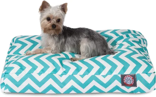 Vista 5 de Majestic Pet Products - Cama rectangular pequeña para perros con funda extraíble lavable para interiores y exteriores, color negro