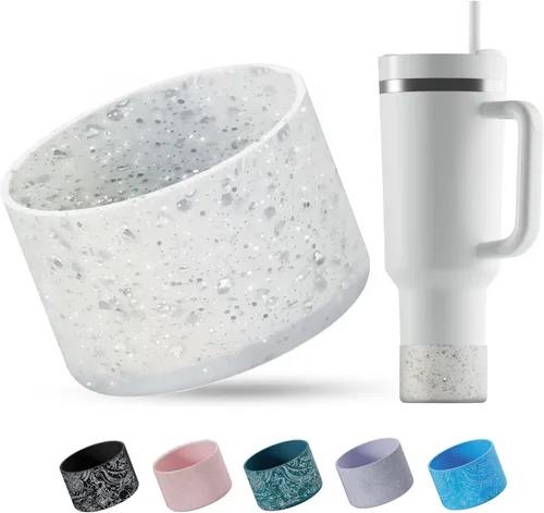 Vista 16 de REUZBL Funda de silicona para botellas Stanley de 20-40oz, termos Hydro Flask, termos Simple Modern, termo Iron Flask, termos similares, accesorio