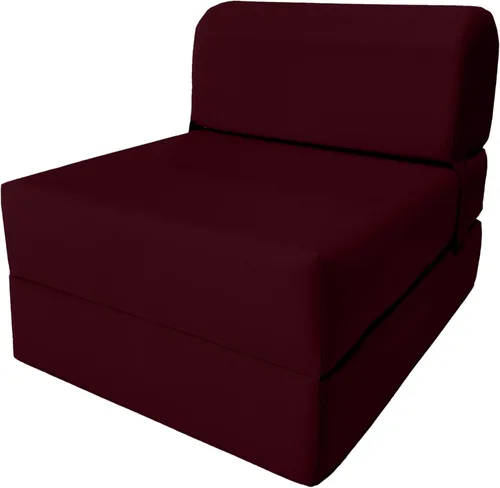 Vista 55 de D & D Futon Furniture Chair cama plegable de espuma, sofá de estudio, colchón de espuma doblado (6 x 36 x 70 pulgadas, azul real)