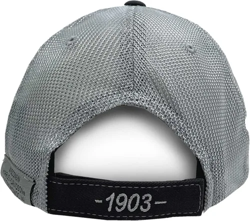 Vista 2 de Harley-Davidson Gorra de béisbol para hombre, H-D Bar & Shield Mesh Hat wDistrssed Bill Negro, Negro