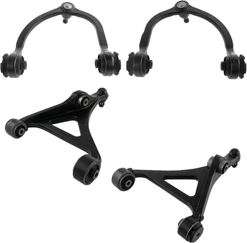 Vista 45 de TRQ Brazo de control superior e inferior del lado del conductor y del pasajero con juego de rótulas compatible con Chevrolet GMC 89-02