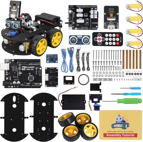 Vista 2 de ELEGOO UNO R3 Project Smart Robot Car Kit V4 Tumbller Self-Balancing Robot Car Kit Compatible con Arduino