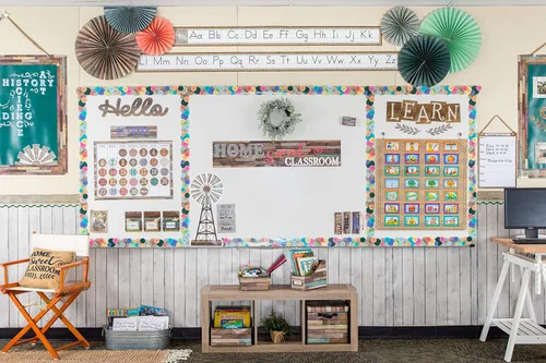 Vista 4 de Teacher Created Resources Tablero de anuncios en rollo de madera blanca Better Than Paper (77366)