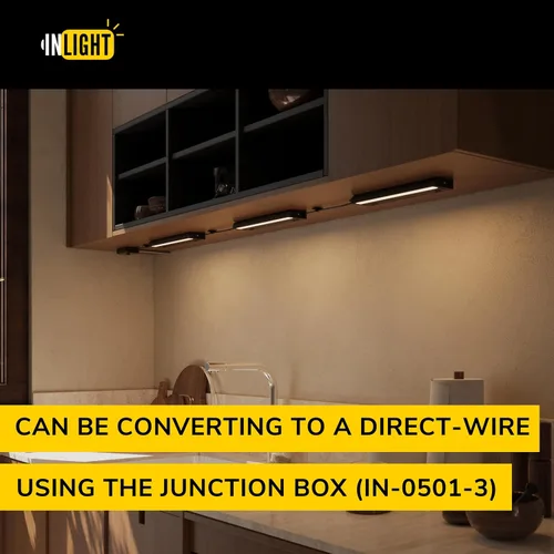 Vista 9 de GetInLight IN-0109-2-WH - Accesorio de iluminación LED giratorio de 2 niveles de color de 12 pulgadas, solo enchufable, regulable, certificación