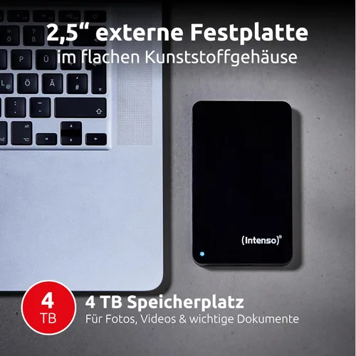 Vista 2 de Intenso Funda de memoria 4TB 2,5 USB 3.0 Negro, 6021512 (4TB 2,5 USB 3.0 Negro)