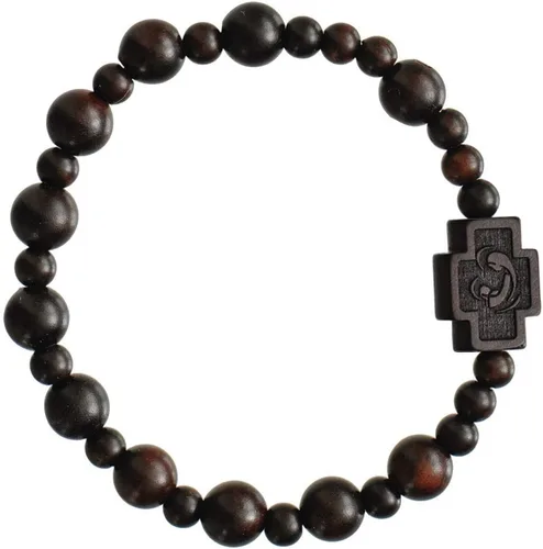 Vista 2 de Pulsera rosario de madera de azufaifo de 0.315 in, Madera