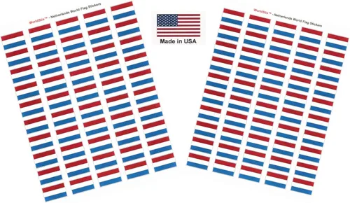 Vista 256 de 100 calcomanías de la bandera de Afganistán, dos hojas de 50, 1.5" x 1" hechas en Estados Unidos, calcomanías autoadhesivas para álbum de recortes