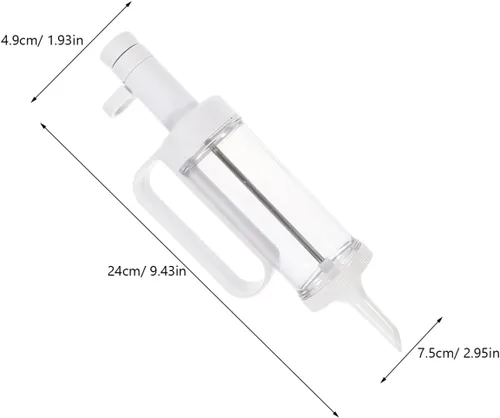 Vista 3 de Hemoton Juego de herramientas de prensa de galletas con 6 boquillas para hacer galletas y herramienta de decoración para el hogar, molde