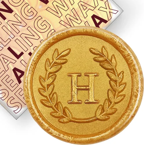 Vista 69 de 50 calcomanías adhesivas de cera con letra S, hechas a mano, sin necesidad de sellar, rasgar y usar calcomanías de cera para invitaciones de boda