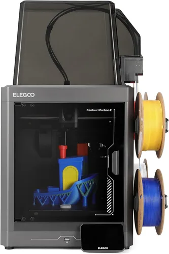 ELEGOO Centauri Carbon 2 Combo Impresora 3D multicolor CoreXY, impresión multicolor de alta velocidad de 19.685 in/s con lienzo, nivelación