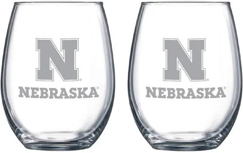 Vista 31 de RFSJ Juego de 2 copas de vino o bebidas con logotipo de Satin Frost (Alabama)