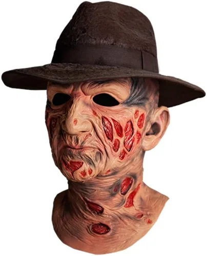 Vista 2 de Trick or Treat Studios Máscara de Freddy Krueger con sombrero de una pesadilla en Elm Street
