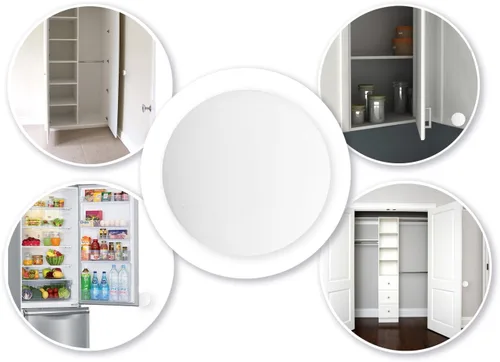 Vista 2 de Tope de puerta de pared 3M para pomo de puerta parachoques y protector de pared. Tope de puerta autoadhesivo con amortiguación de sonido (blanco, 2)