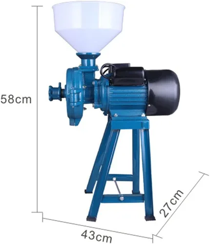 Vista 7 de Grain Grinder Electric Grain Mill Grinder Corn Grinder Feed/Flour Mill Cereals Grain Corn Wheat Mill with Funnel 110V 1500W