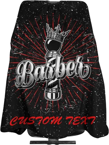 Vista 18 de Capa de peluquero personalizada, Capa de salón para corte de pelo personalizada para hombres