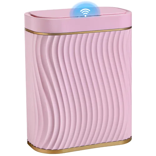 Vista 11 de steo spce Cubo de basura pequeño para baño con tapa automática sin contacto, bote de basura inteligente de 2.6 galones, contenedor de basura