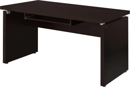 Vista 6 de Coaster Home Furnishings 800891 escritorio contemporáneo para computadora color capuchino.