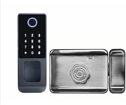 Cerradura de borde inteligente de puerta al aire libre impermeable Digital WiFi huella digital electrónica inteligente cerradura de puerta con
