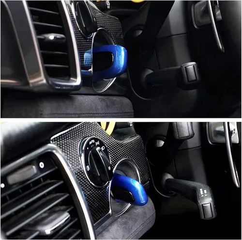 Vista 4 de Funda de entrada y conducción azul compatible con Porsche Cayenne Panamera Macan 911, cubierta de entrada sin llave compatible con Porsche 718