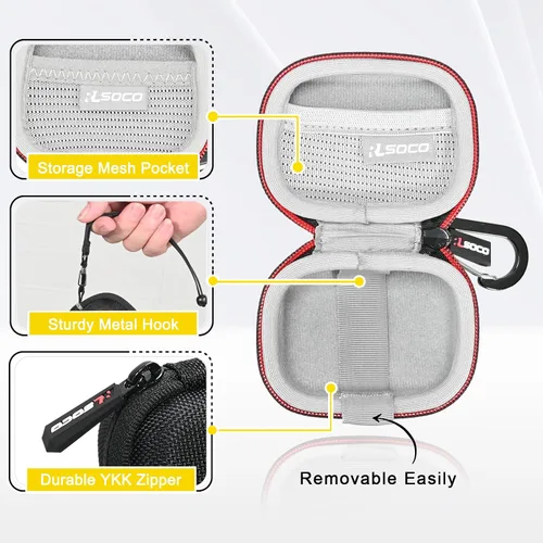 Vista 5 de RLSOCO Funda de transporte para auriculares inalámbricos Beats Powerbeats Pro (solo funda)