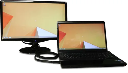 Vista 5 de Plugable Adaptador HDMI a VGA, cable convertidor sin controlador de 6 pies (5.9 ft) que soporta hasta 1920 x 1080 (60 Hz)