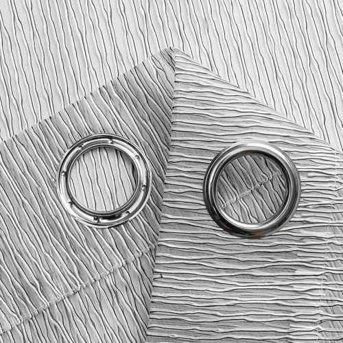 Vista 7 de VISIONTEX Cortinas transparentes de jacquard con ojales, paneles de cortina de ventana pequeños, cortinas de decoración para comedor, sala de estar