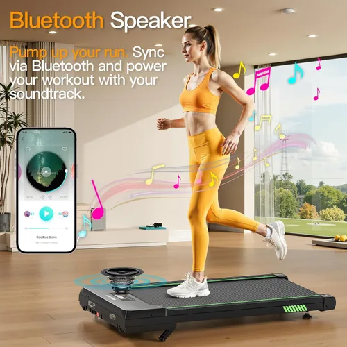 Vista 8 de Akluer Walking Pad with 12% Auto Incline, Under Desk Treadmills for Home and Office, Portable Treadmill with Smart App Scenic Routes & Bluetooth