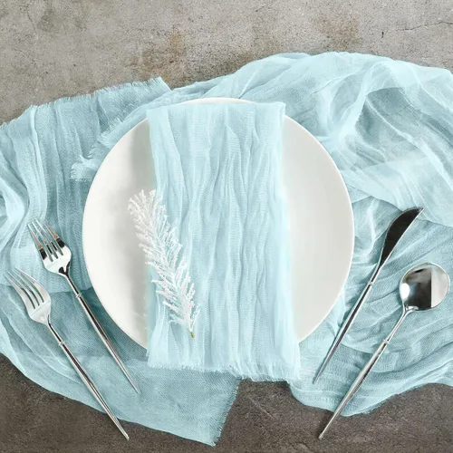 Vista 41 de Efavormart - Paquete de 5 servilletas de gasa de algodón de 24 x 19 pulgadas, color beige